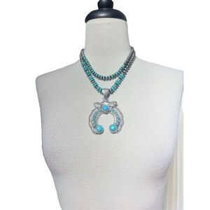 Squash Blossom Necklace and Matching Earrings NWT